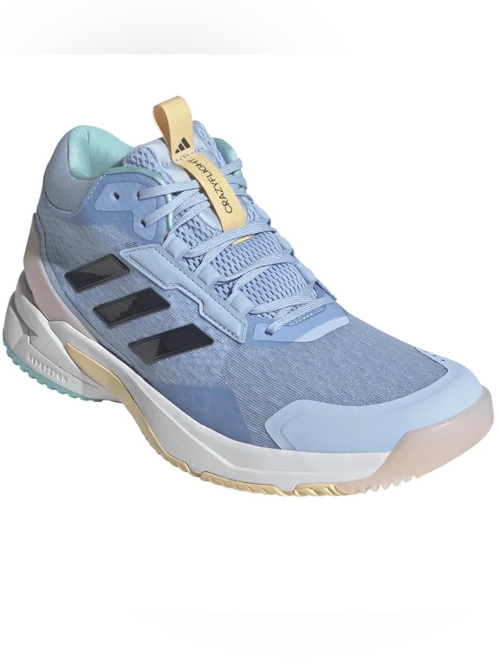 adidas Crazyflight 6 Mid W Volleyball Shoes Glow Blue Womens 8.5